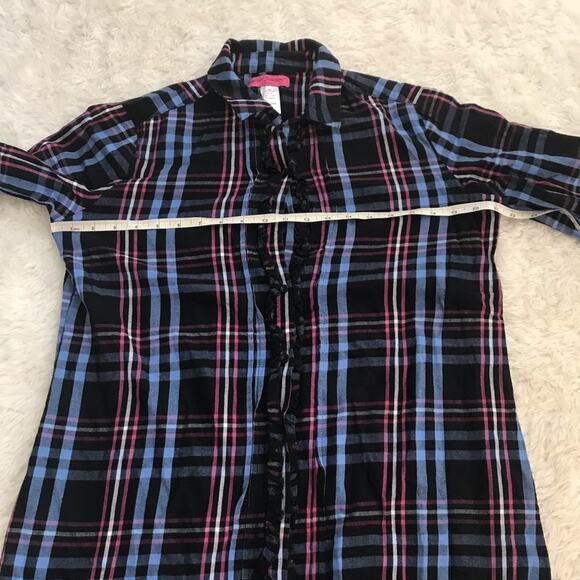 Betsey Johnson plaid sleep top size medium - Picture 5 of 6